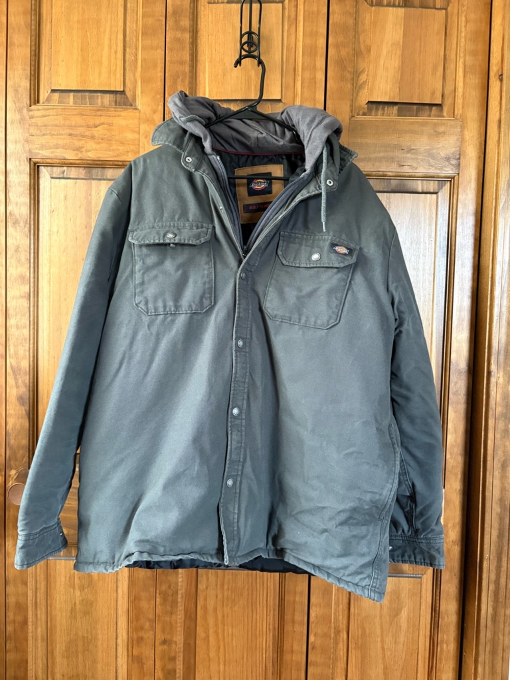 Dickies Men's Hooded Work Jacket in a Green color